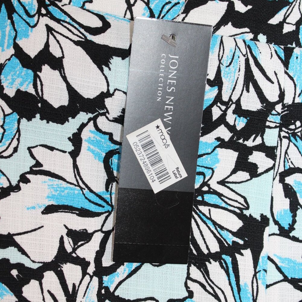 NWT Jones New York Collection Size 14 Multicolored Floral Stretch Skirt - Picture 9 of 11